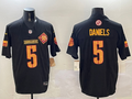 Men's Washington Commanders Jayden Daniels #5 Carbon Black Fashion Jersey1