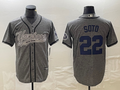 Men's New York Yankees Juan Soto #22 Gray Game Jersey1 Joint Edition