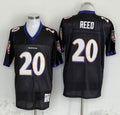 Men's Baltimore Ravens Ed Reed  Black Legacy Replica Player Jersey1