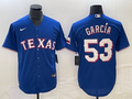 Men's Texas Rangers Adolis Garcia #53 Blue Replica Baseball Jersey1