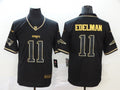 Men's New England Patriots #11 Julian Edelman Black Player Game Jersey1