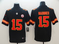 Men's Kansas City Chiefs Patrick Mahomes #15 Black Game Jersey1