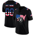 Custom1 Las Vegas Raiders Black Limited Fashion Flag Stitched American Football Jerseys