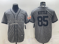 Men's San Francisco 49ers George Kittle #85 Grey Game Jersey1 Joint Edition