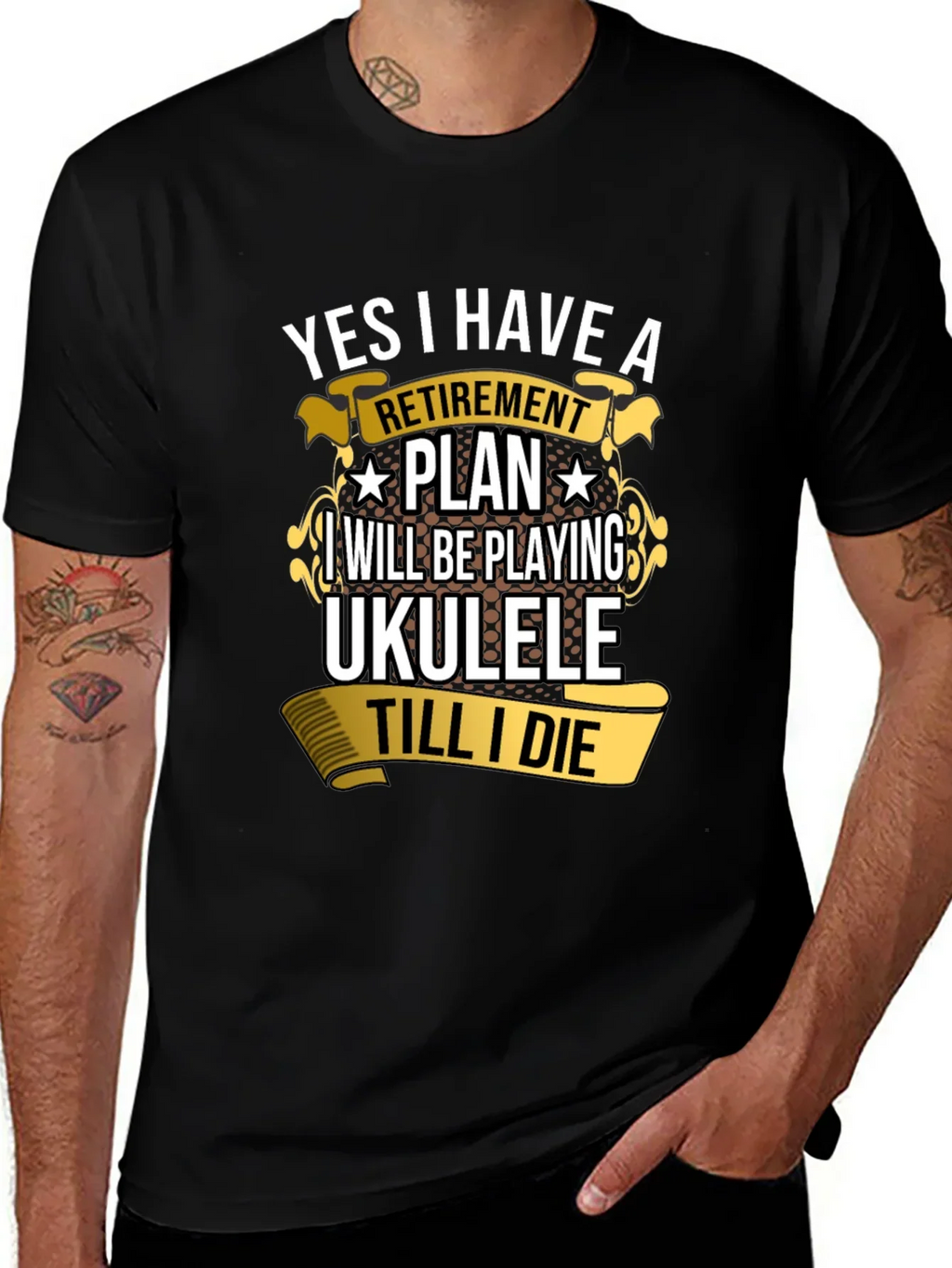Retirement Plan Ukulele T-Shirt