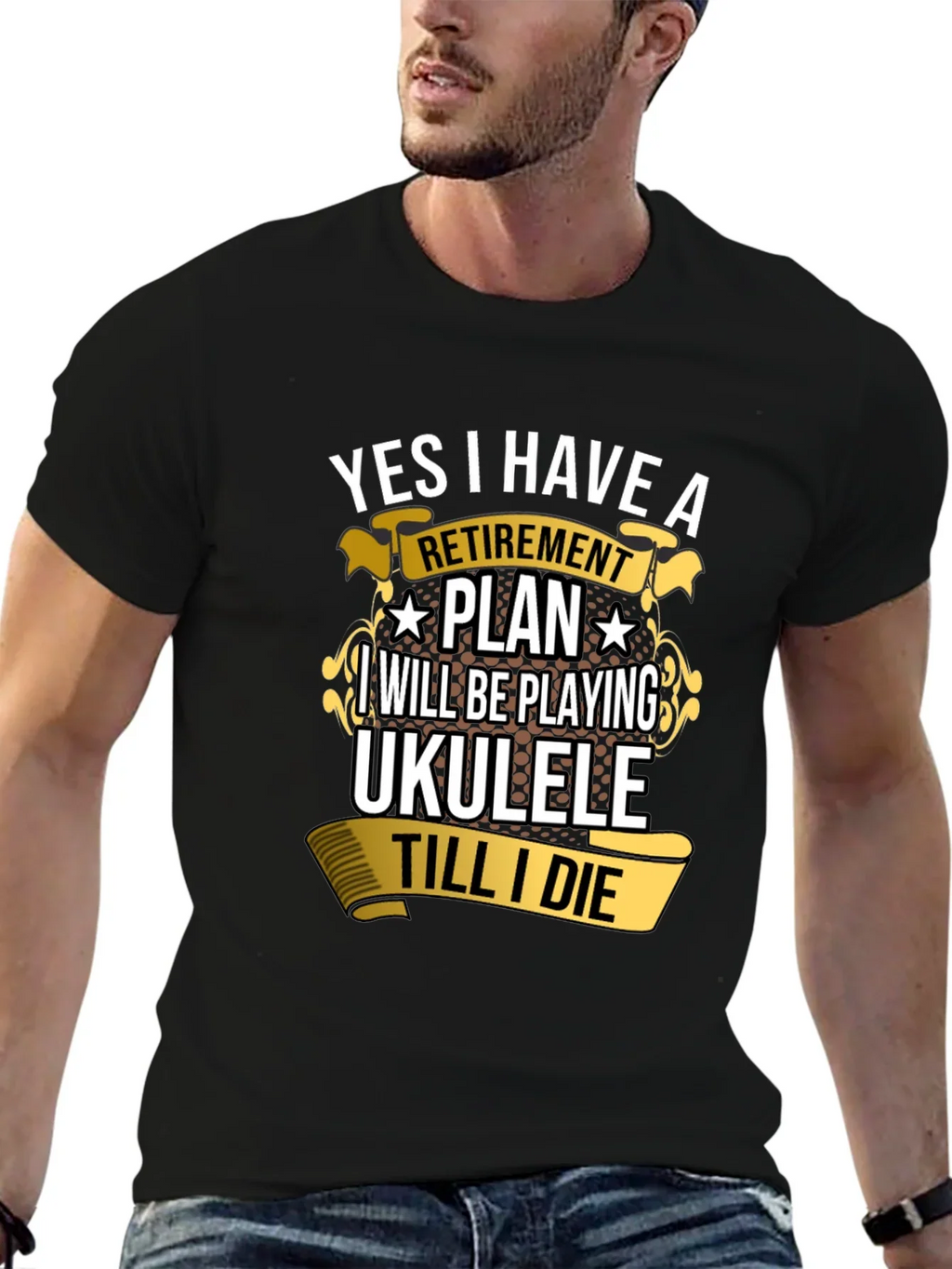 Retirement Plan Ukulele T-Shirt
