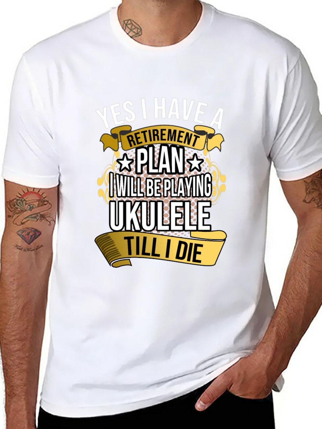 Retirement Plan Ukulele T-Shirt