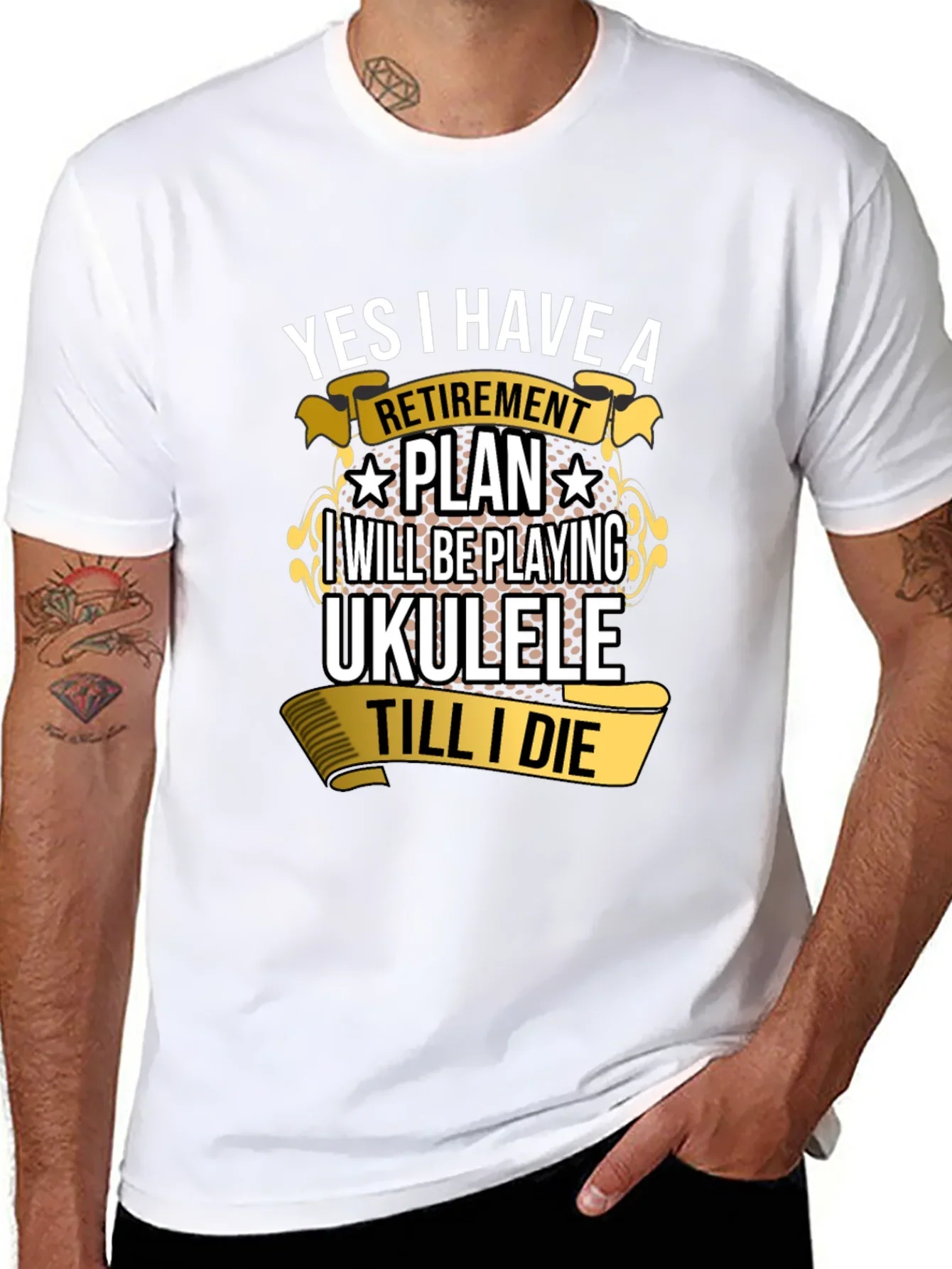 Retirement Plan Ukulele T-Shirt