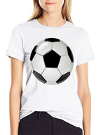Soccer Ball Graphic T-Shirt - Black
