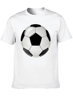 Soccer Ball Graphic T-Shirt - Black