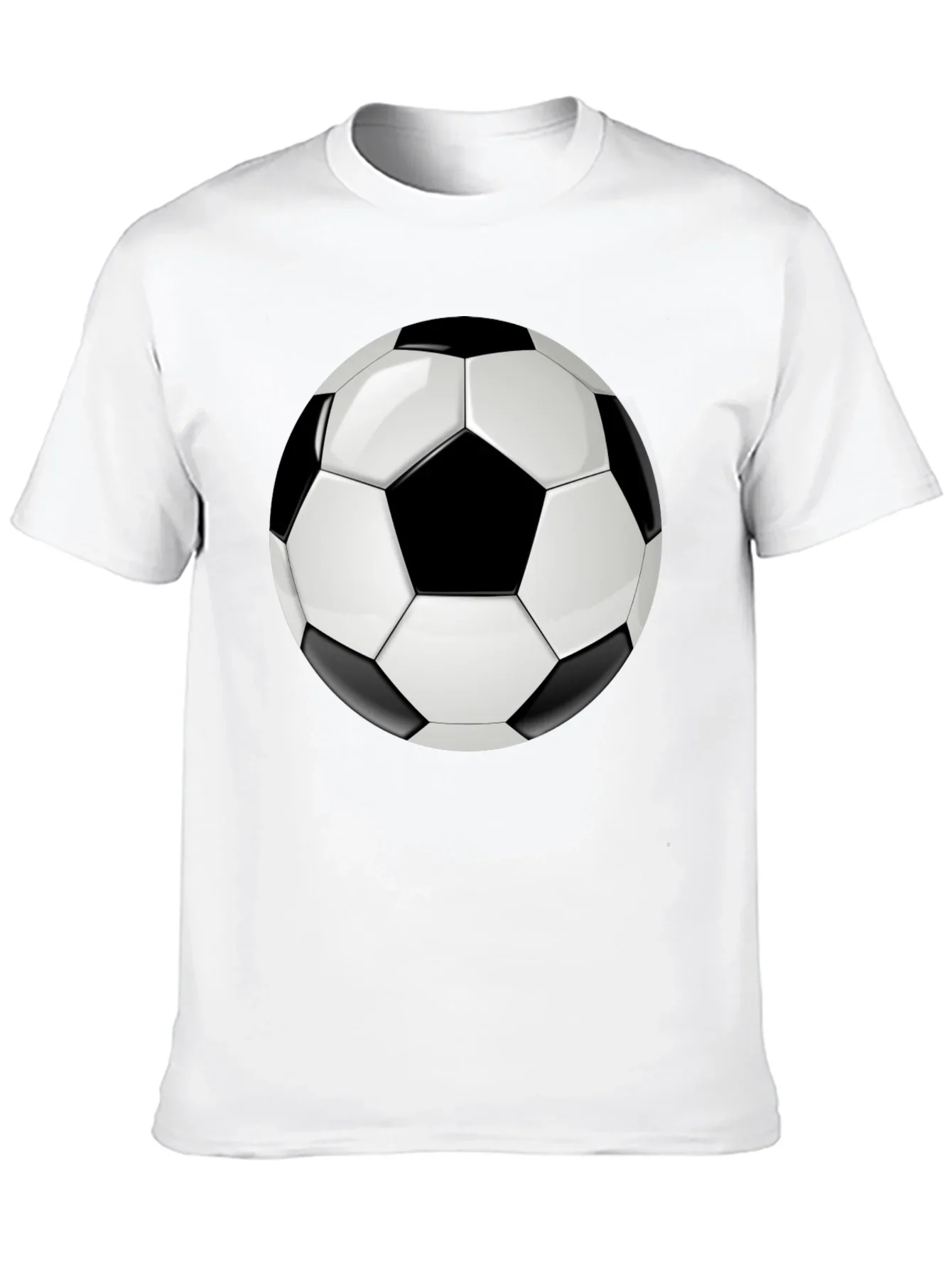 Soccer Ball Graphic T-Shirt - Black