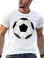 Soccer Ball Graphic T-Shirt - Black