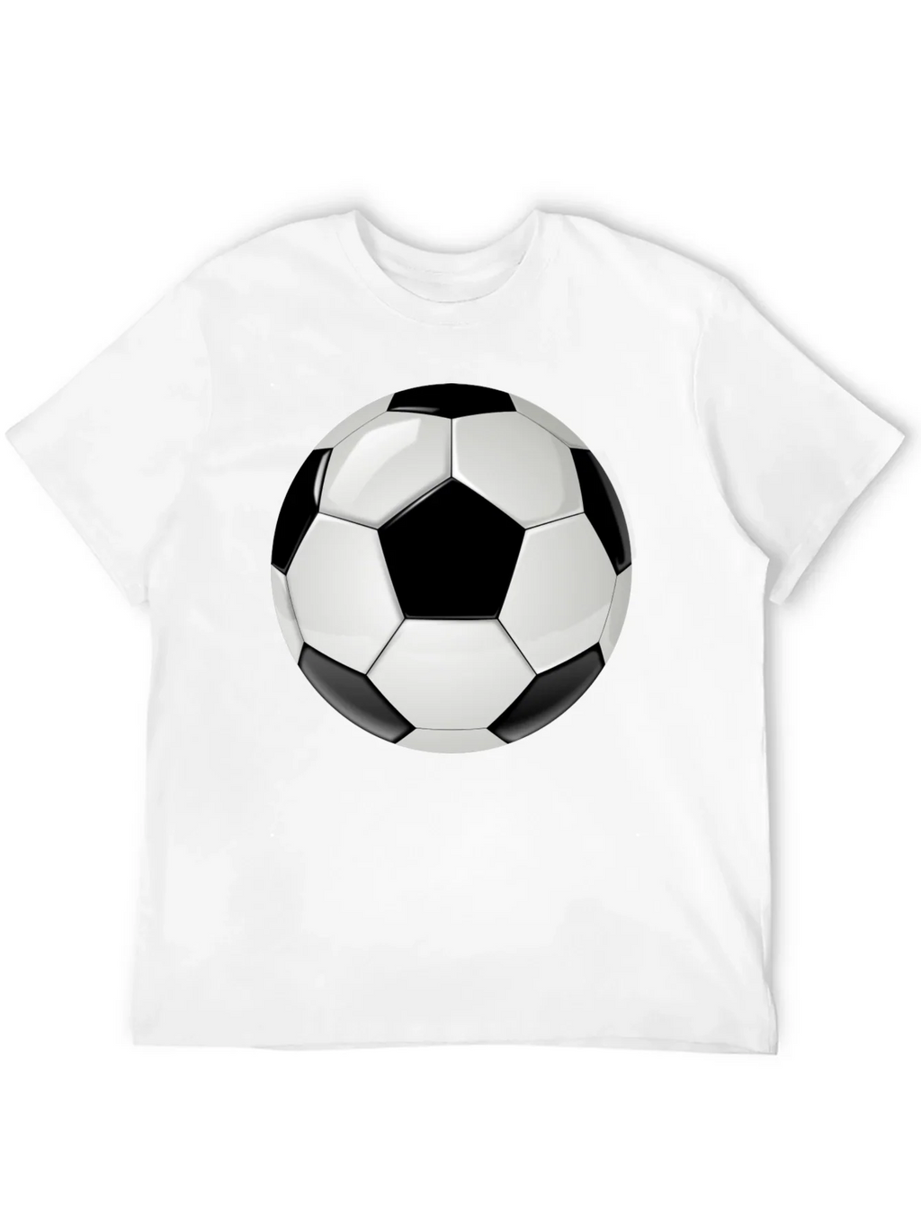 Soccer Ball Graphic T-Shirt - Black