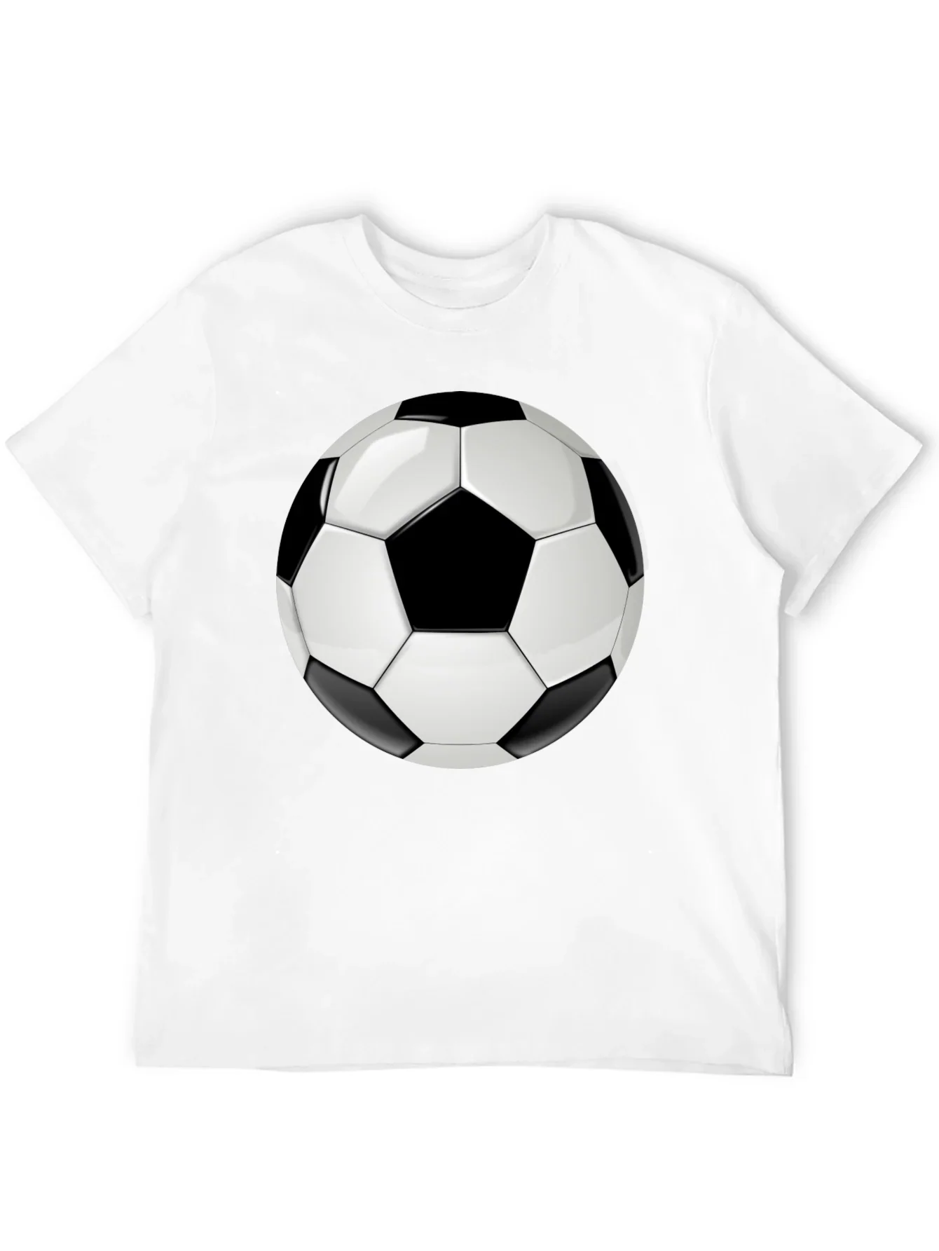 Soccer Ball Graphic T-Shirt - Black