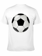 Soccer Ball Graphic T-Shirt - Black