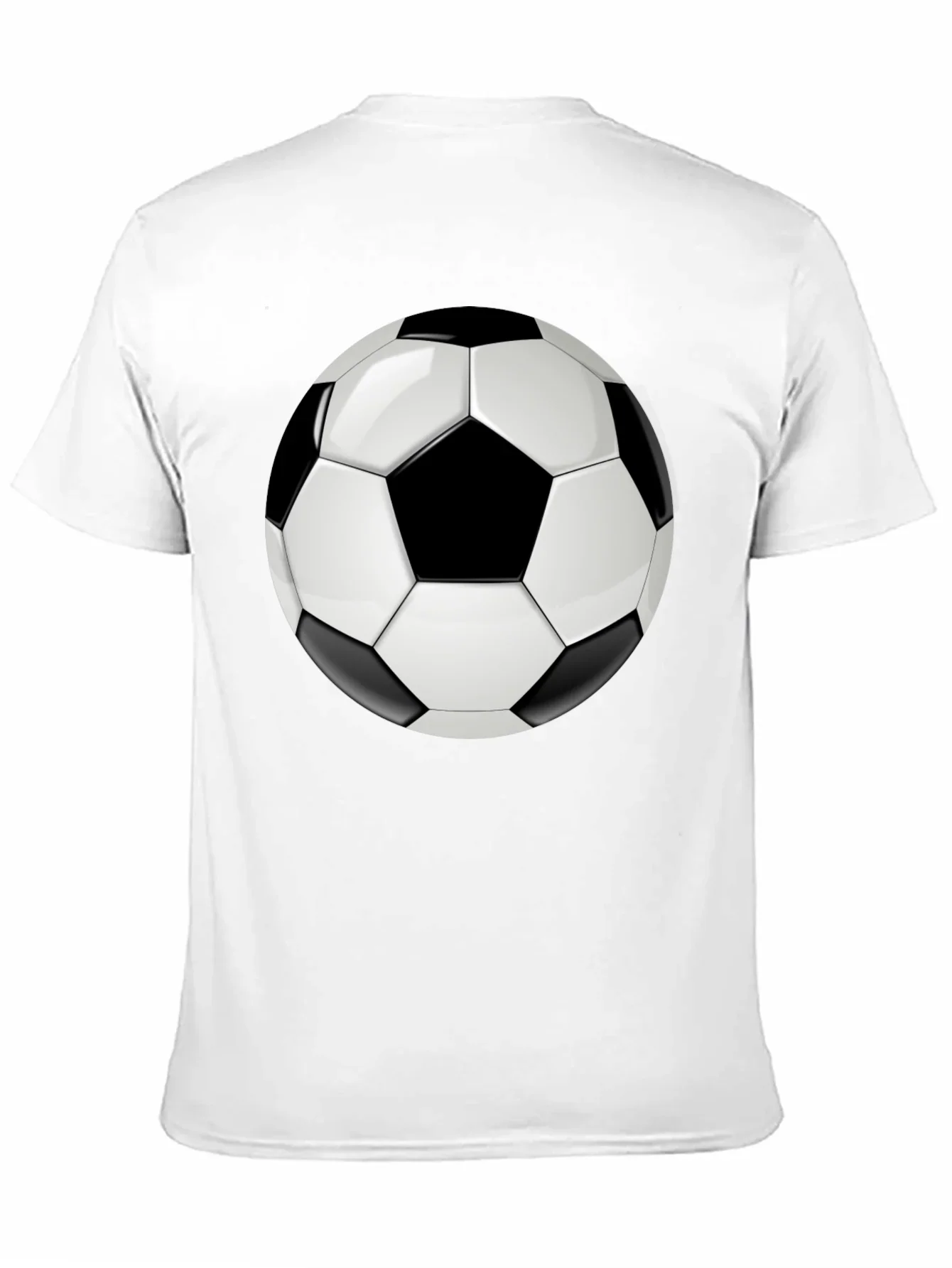 Soccer Ball Graphic T-Shirt - Black