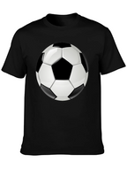 Soccer Ball Graphic T-Shirt - Black