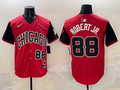 Men's Chicago White Sox Luis Robert Jr. #88 Red/Black 2025 City Connect Limited Player Jersey1