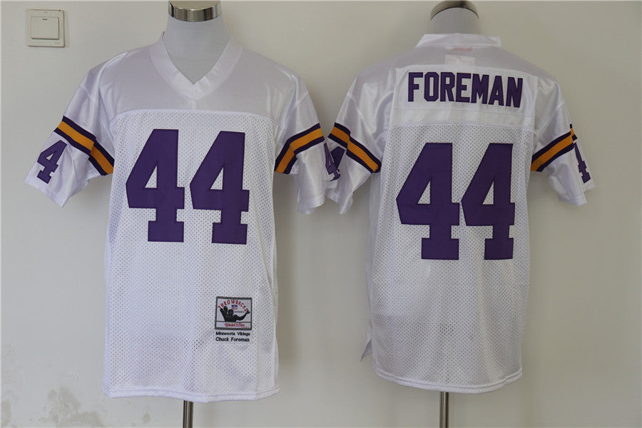 Men's Minnesota Vikings Chuck Foreman  White Legacy Replica Jersey1