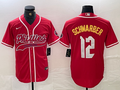 Men's Philadelphia Phillies Kyle Schwarber #12 Red Player Jersey1 Joint Edition