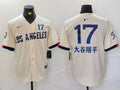 Men's Los Angeles Dodgers Shohei Ohtani #17 Cream 2024 City Connect Game Jersey1