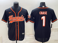 Men's Cincinnati Bengals Ja'Marr Chase #1 Black Fashion Game Jersey1