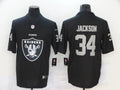 Men's Las Vegas Raiders #34 Bo Jackson Black Alternate Player Jersey1