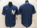 Men's New York Yankees Blue Replica Blank Jersey1