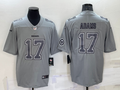 Men's Las Vegas Raiders Davante Adams #17 Gray Atmosphere Fashion Game Jersey1