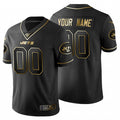 Custom1 New York Jets Black Golden 100th Limited Jersey1 American Stitched Jersey1 Football Jerseys