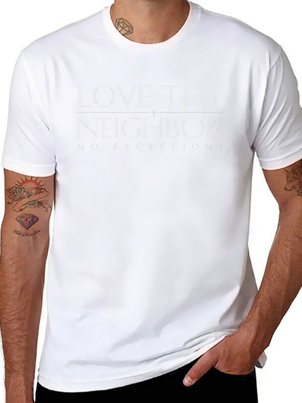 Love Thy Neighbor Black T-Shirt