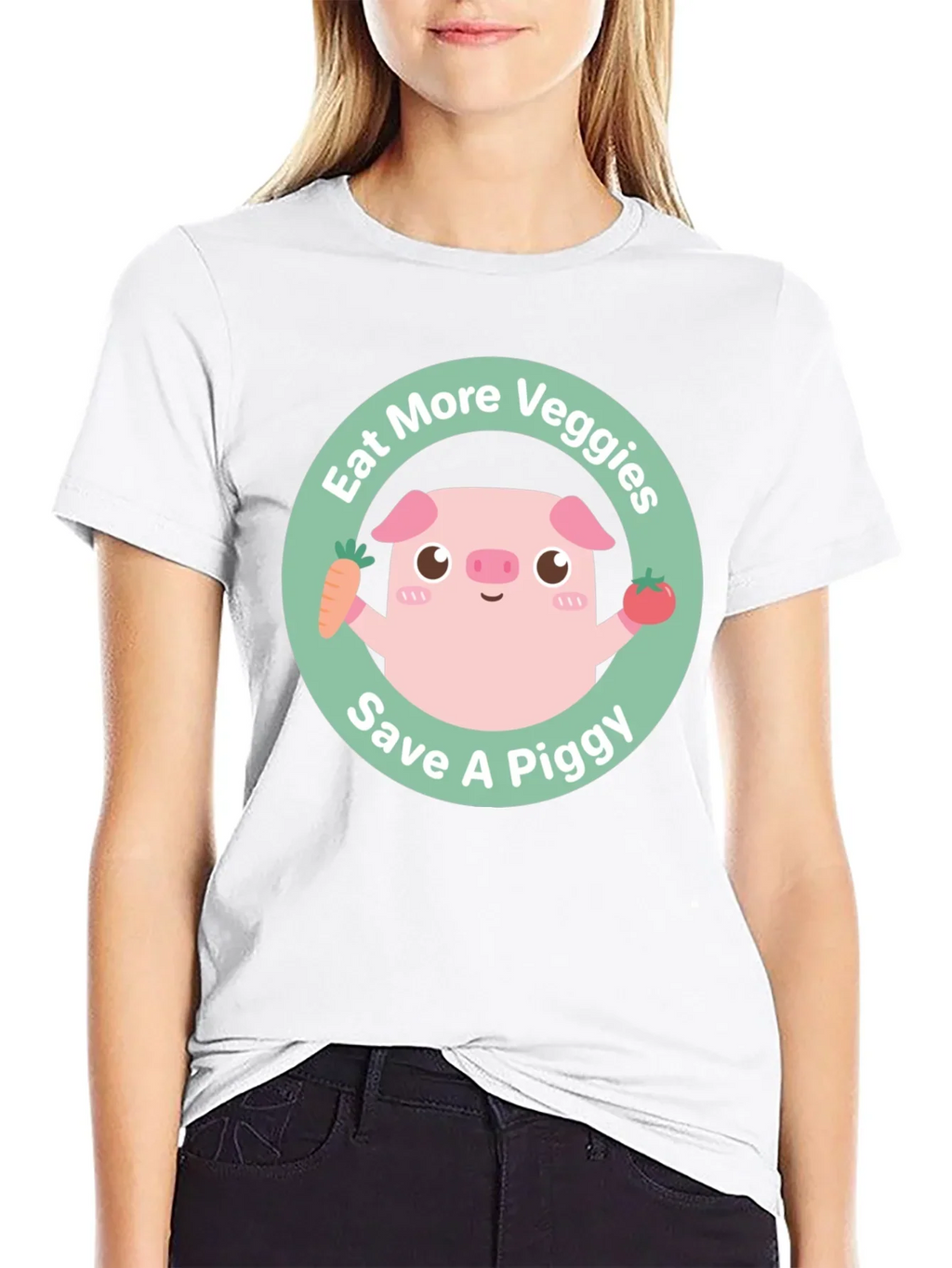 Eat More Veggies Save a Piggy Tee