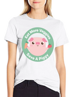Eat More Veggies Save a Piggy Tee
