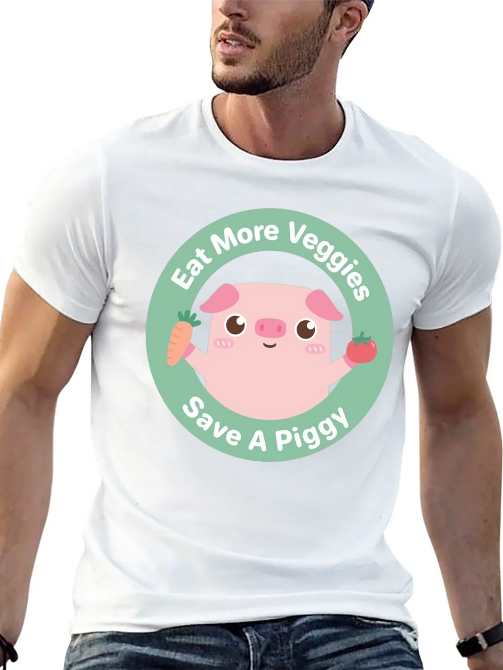 Eat More Veggies Save a Piggy Tee