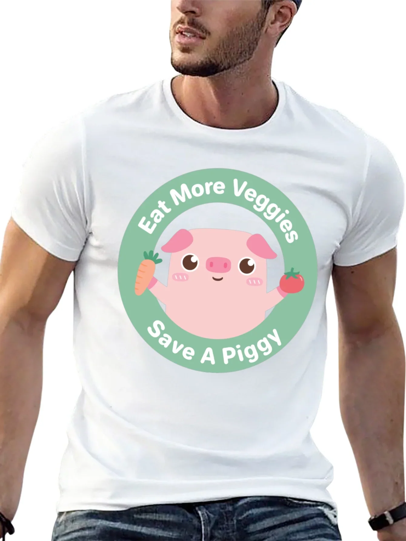 Eat More Veggies Save a Piggy Tee