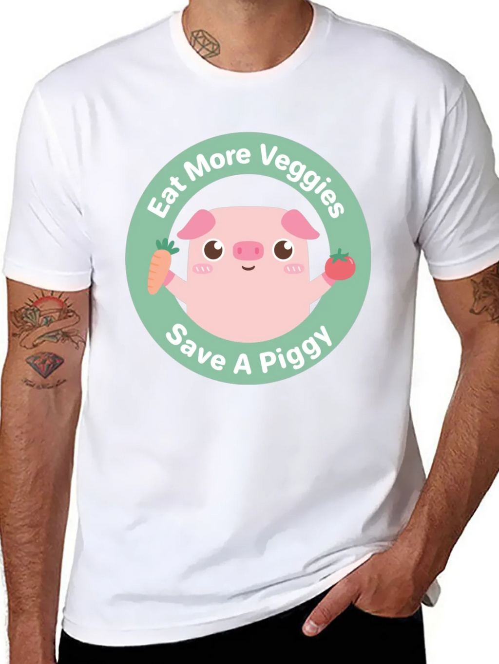 Eat More Veggies Save a Piggy Tee