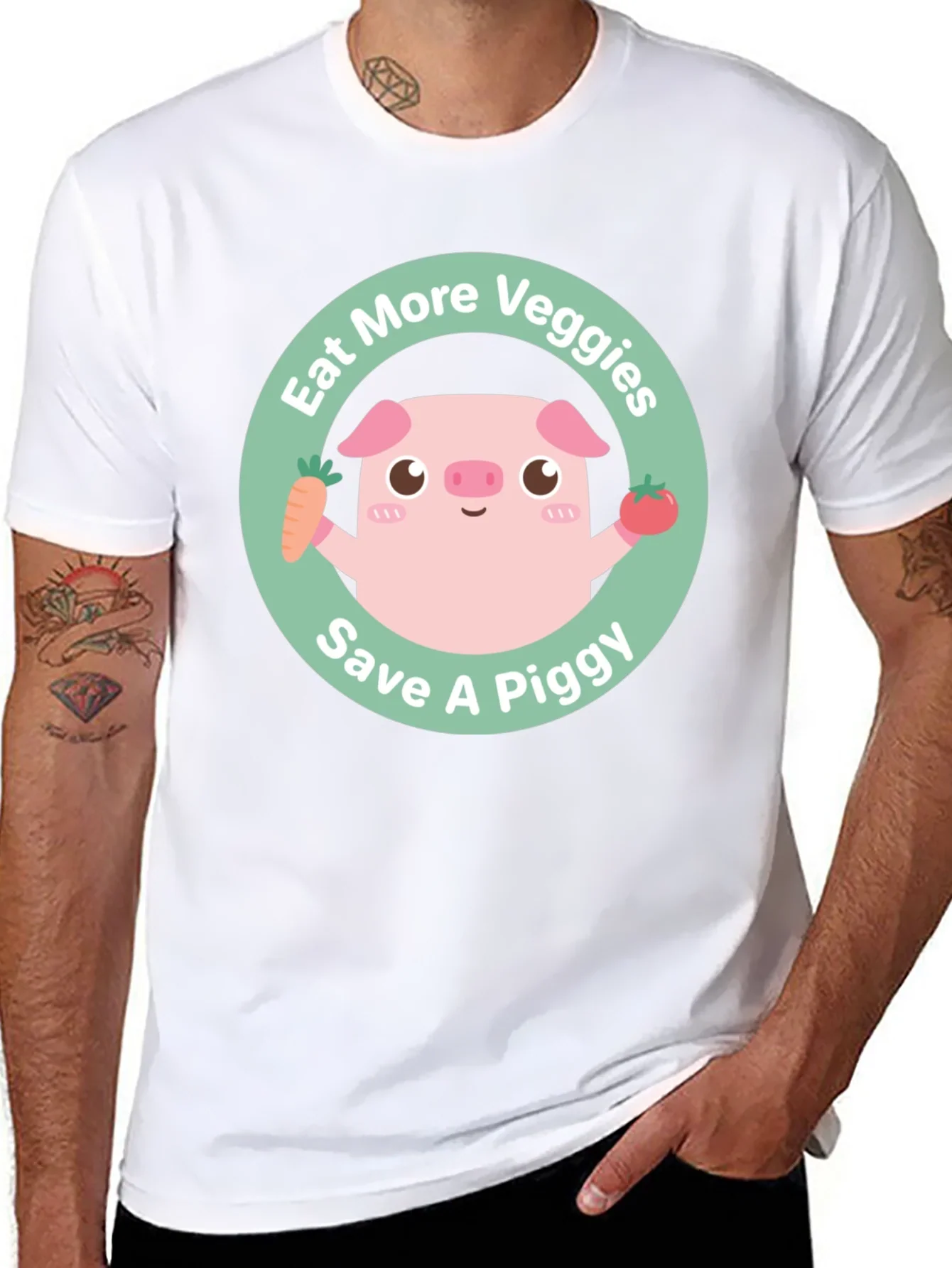 Eat More Veggies Save a Piggy Tee