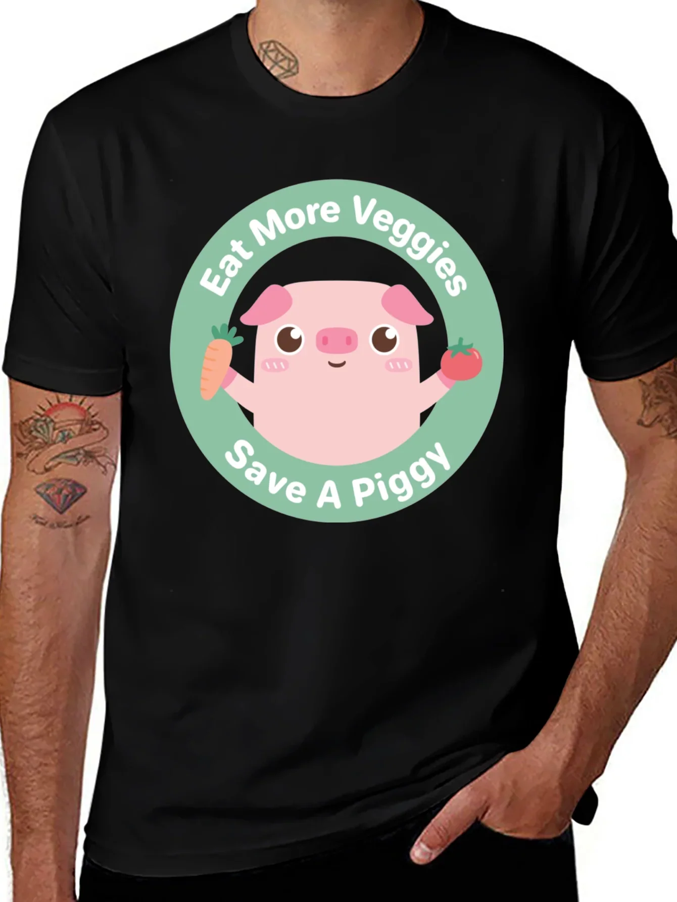 Eat More Veggies Save a Piggy Tee
