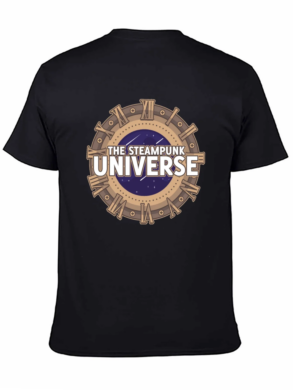 Steampunk Universe Graphic Tee - Black