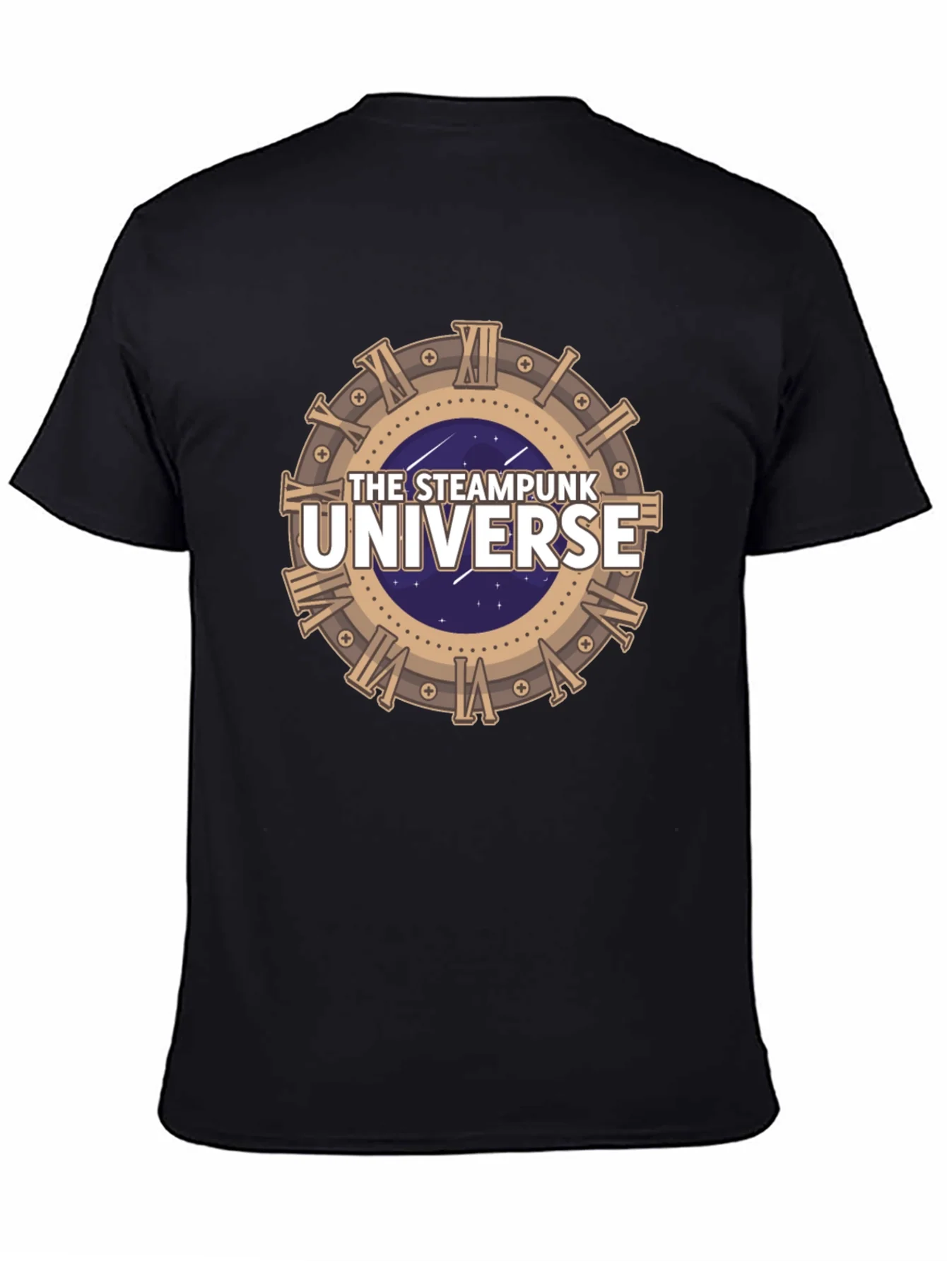 Steampunk Universe Graphic Tee - Black