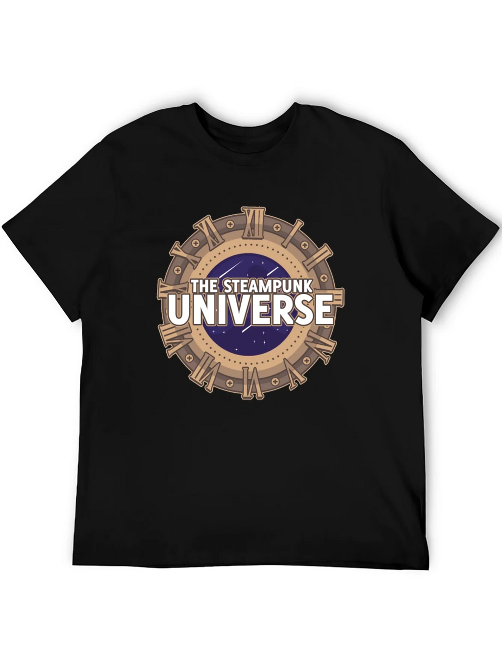 Steampunk Universe Graphic Tee - Black