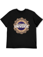 Steampunk Universe Graphic Tee - Black