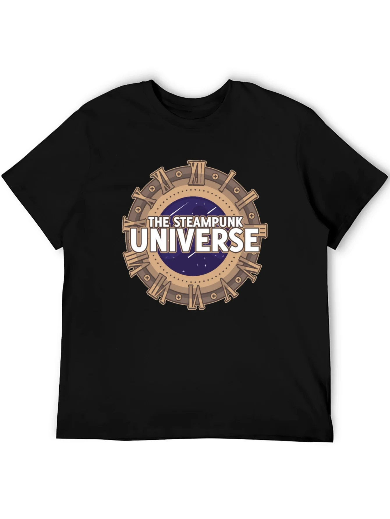 Steampunk Universe Graphic Tee - Black
