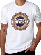 Steampunk Universe Graphic Tee - Black