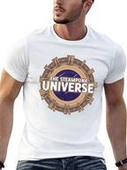 Steampunk Universe Graphic Tee - Black