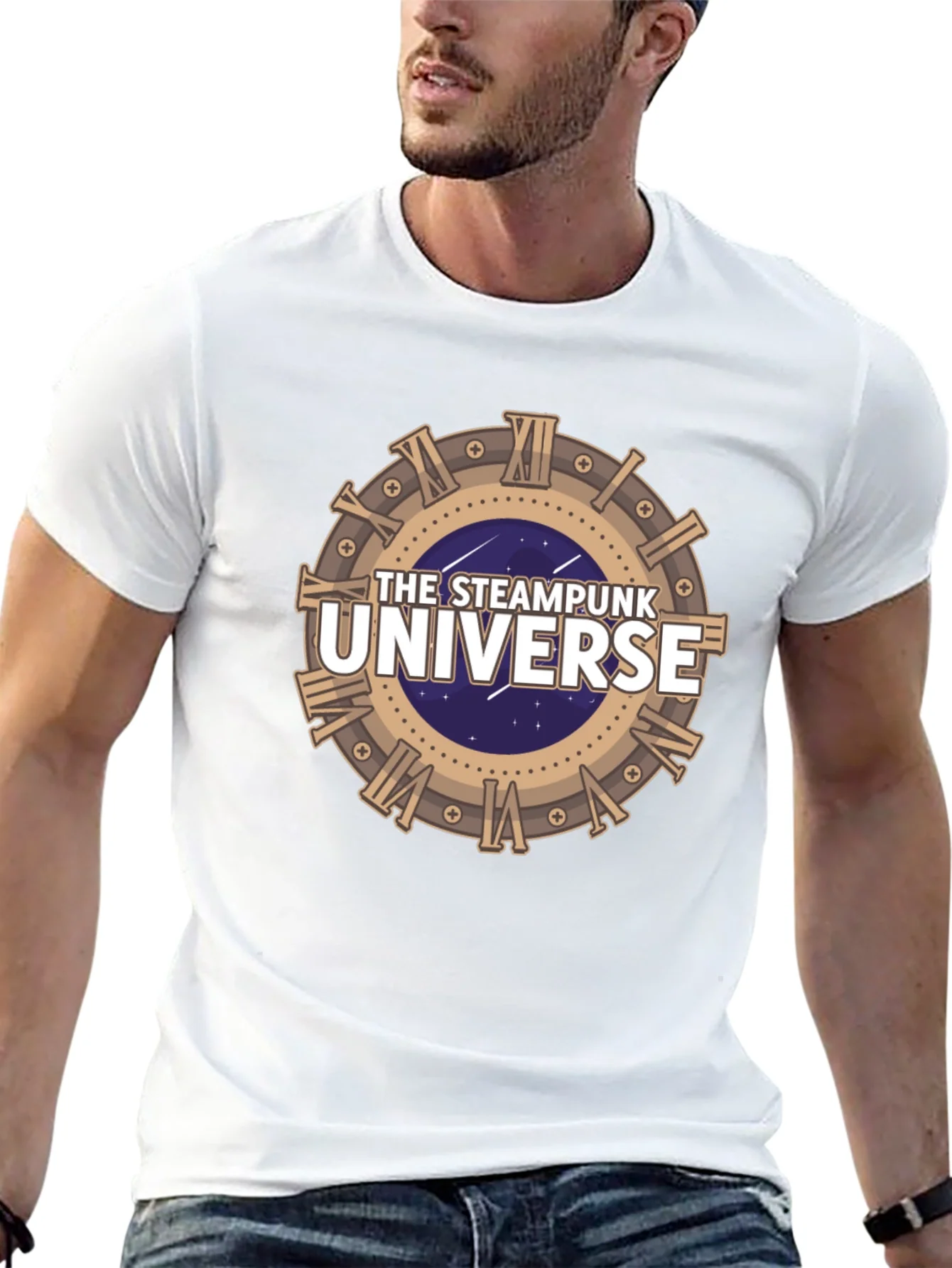 Steampunk Universe Graphic Tee - Black