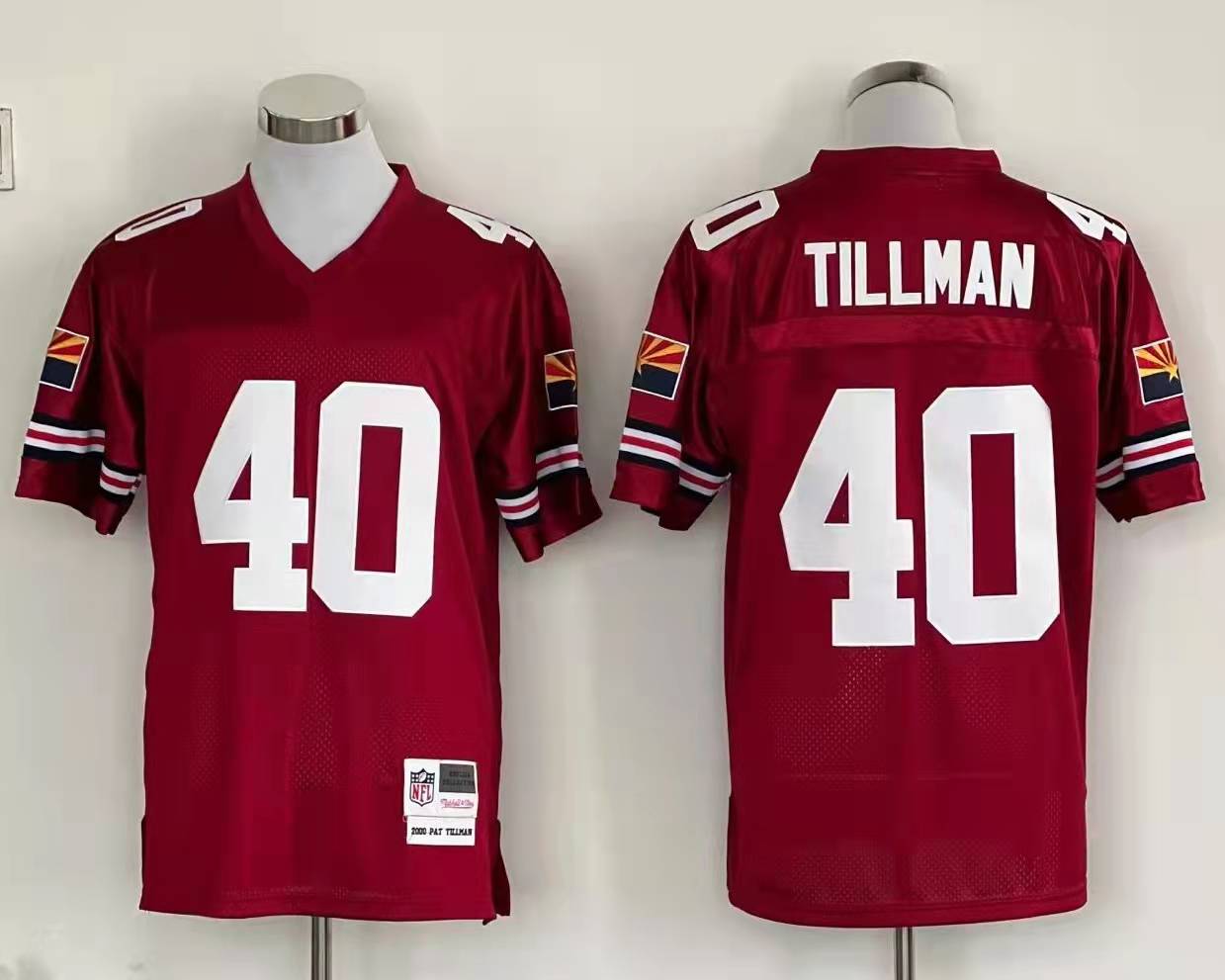 Men's Arizona Cardinals Pat Tillman  Cardinal Legacy Replica Jersey1