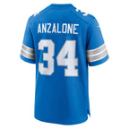 Alex Anzalone Detroit Lions Nike Game Jersey - Blue