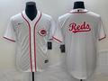 Men's Cincinnati Reds White Home Replica Jersey1