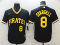 Men's Pittsburgh Pirates Willie Stargell #8 Black Replica Baseball Jersey1